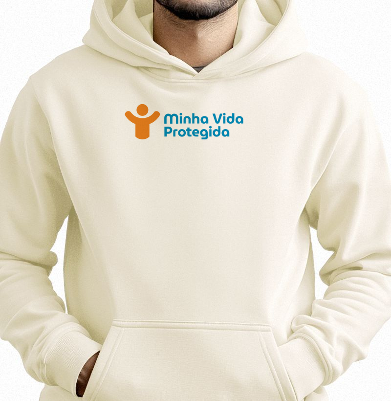 Minha Vida Protegida - Tradicional (Moletom Hoodie Slim)