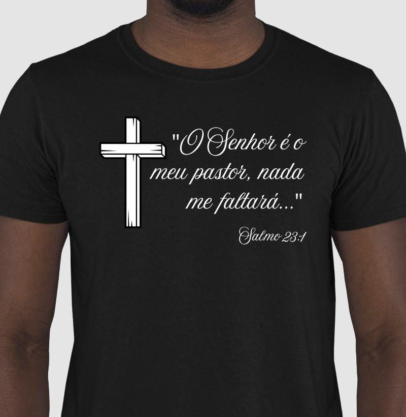 Camiseta Cruz de Madeira Minimalista – Símbolo da Fé