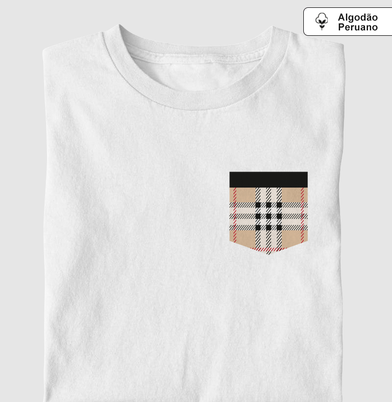 Camiseta Xadrez Bolso