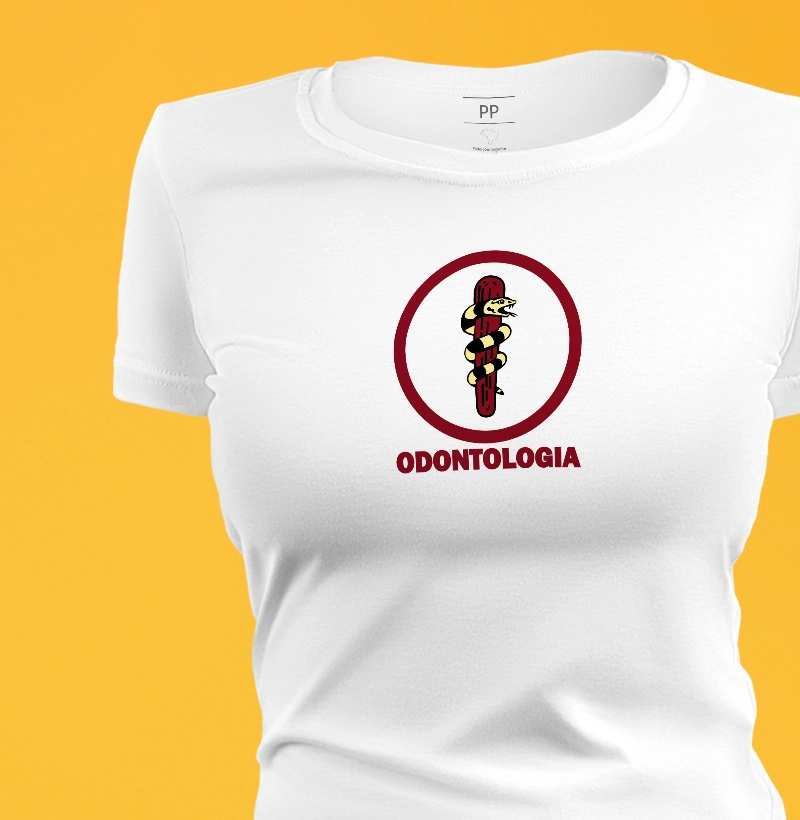 Camiseta Símbolo da Odontologia - feminina