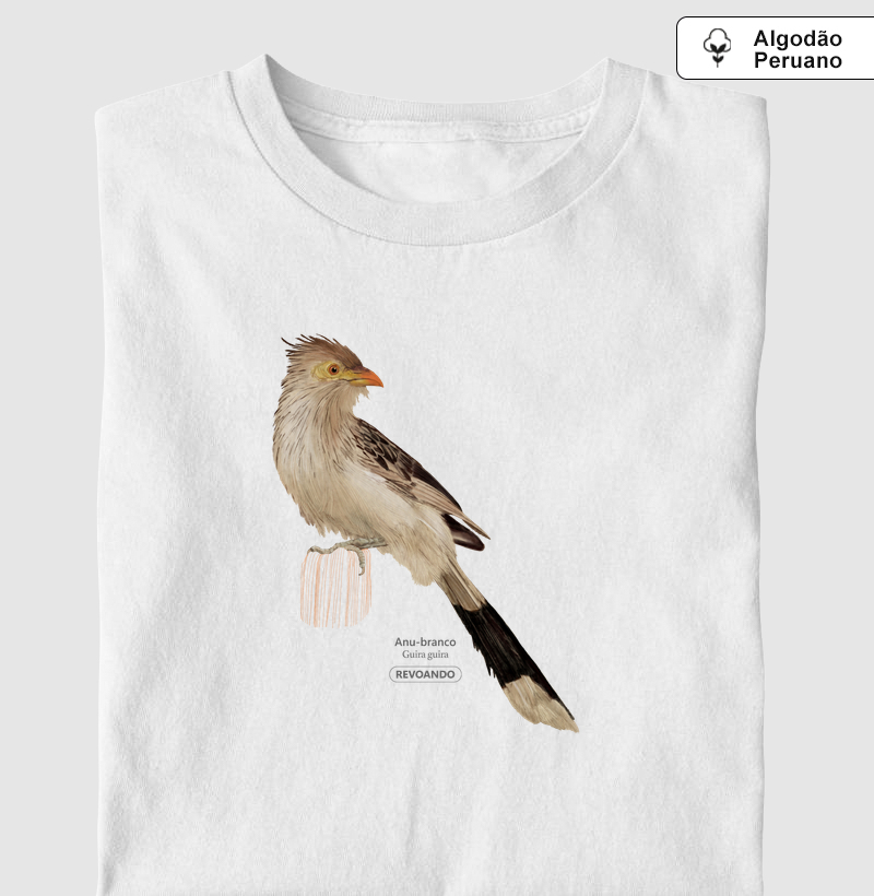 Inky Aves - Anu-branco - Algodão Peruano