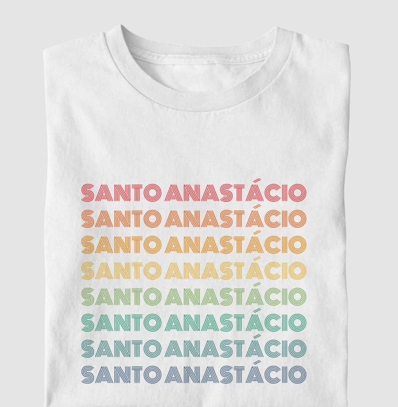 Santo Anastácio Letreiro Retrô