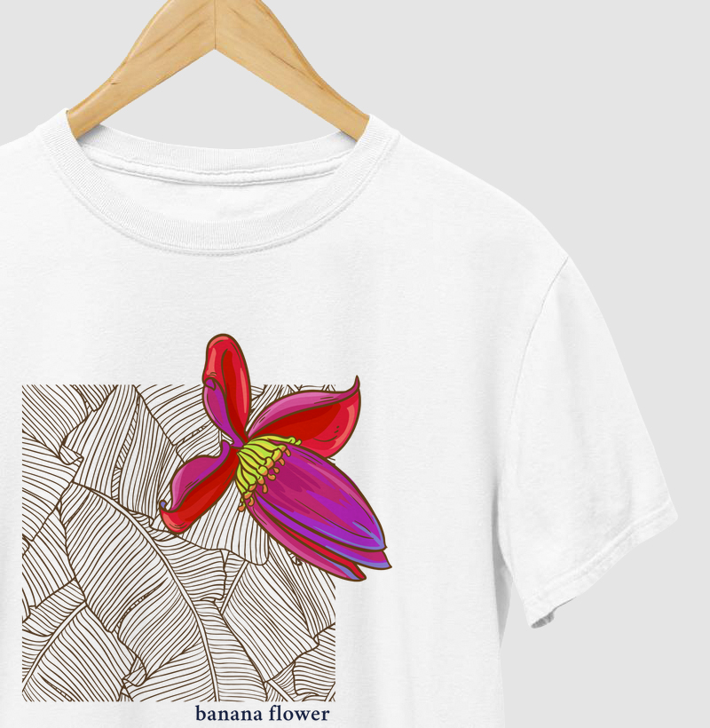 T-shirt flor de bananeira
