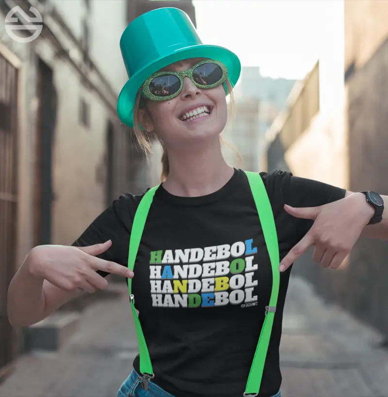 Camiseta Handebol Letras Brasil fem.