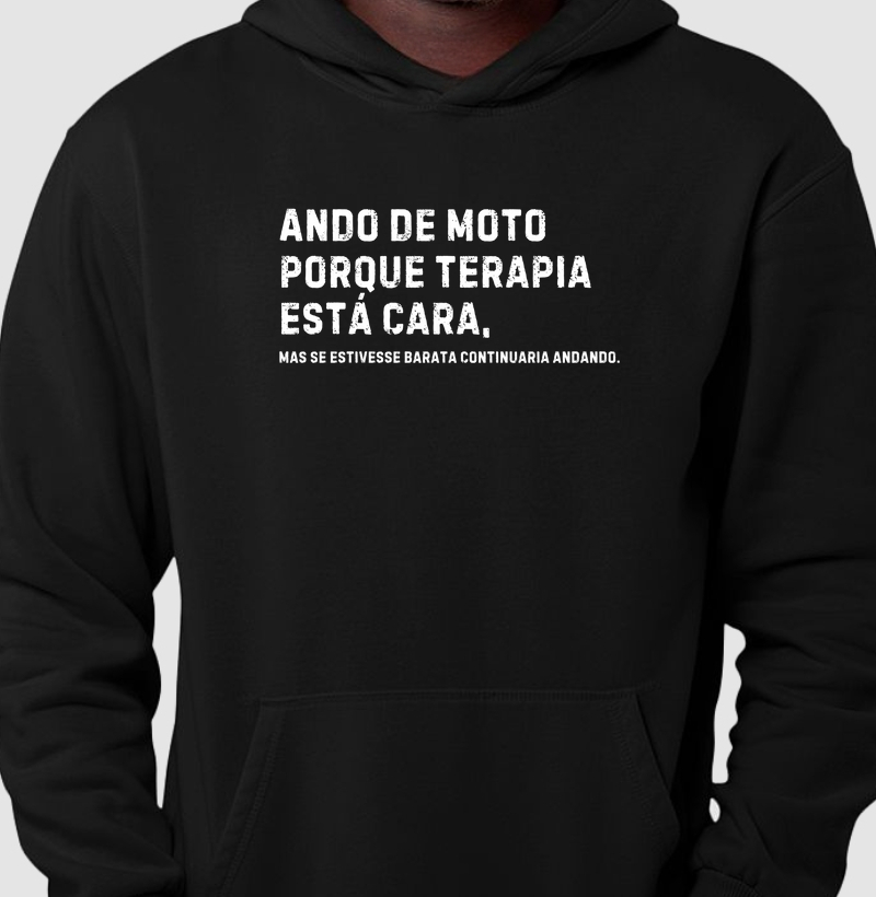 Ando de moto porque terapia está cara