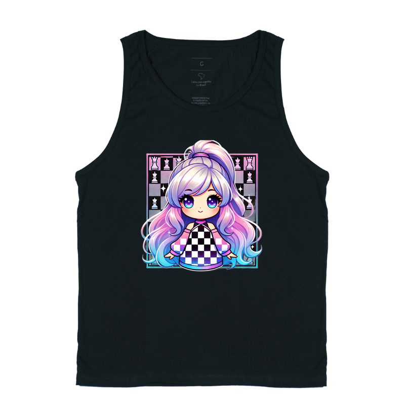 menina mangá do xadrez
