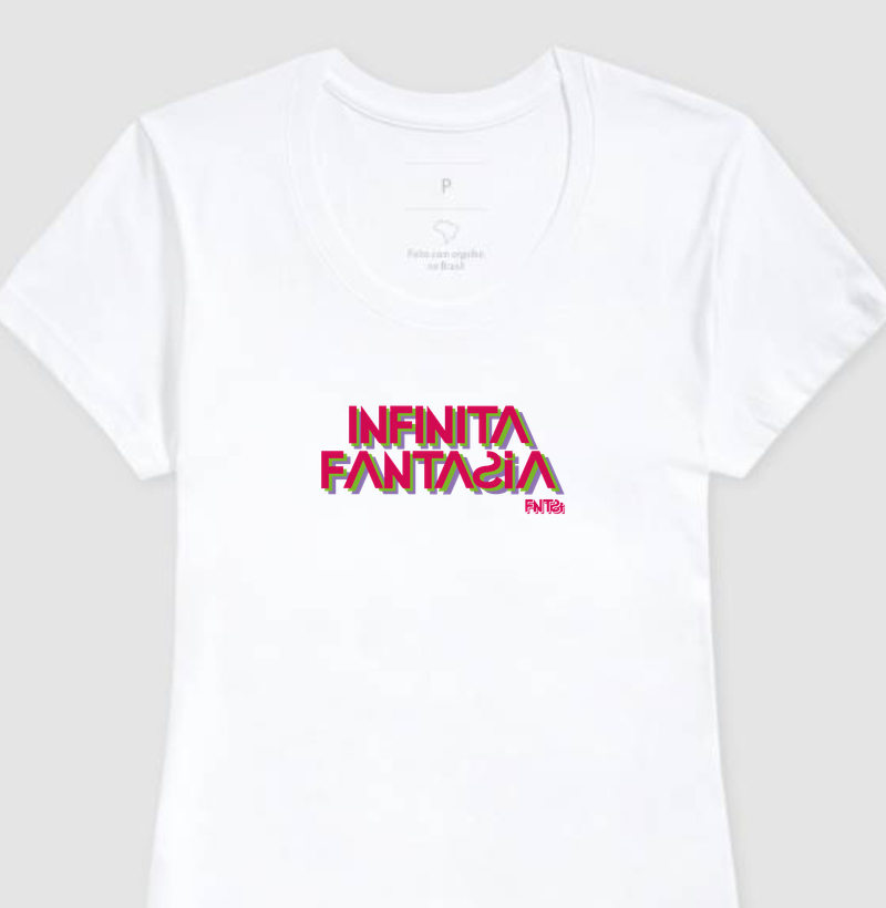 T-SHIRT "INFINITA FANTASIA" / LETTERING MÉDIO