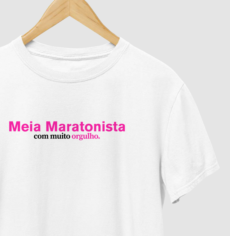 Meia Maratonista Com Muito Orgulho - Rosa