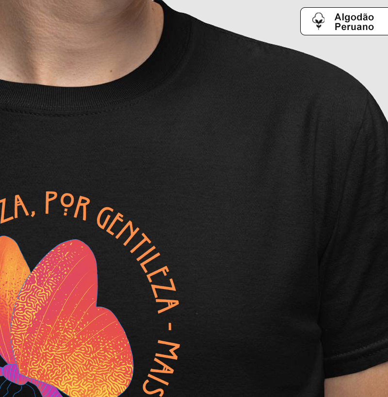 Estampa Borboleta Mais Leveza - Preto Masc.