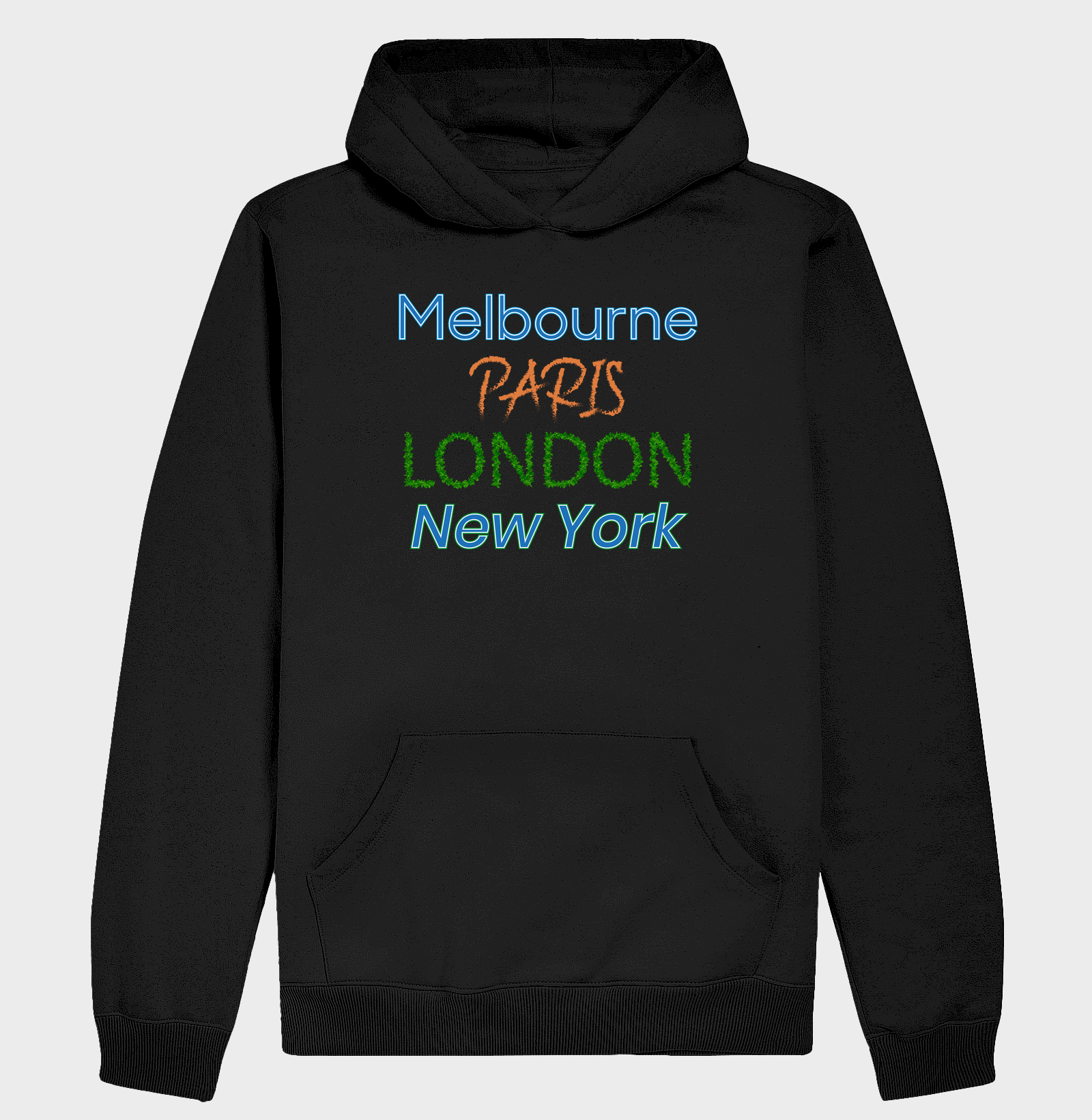 Melbourne, Paris, London, New York