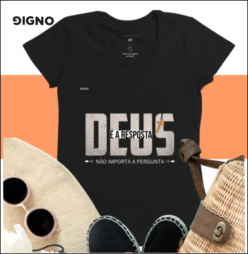 Camisa Gospel Deus é a Resposta 
