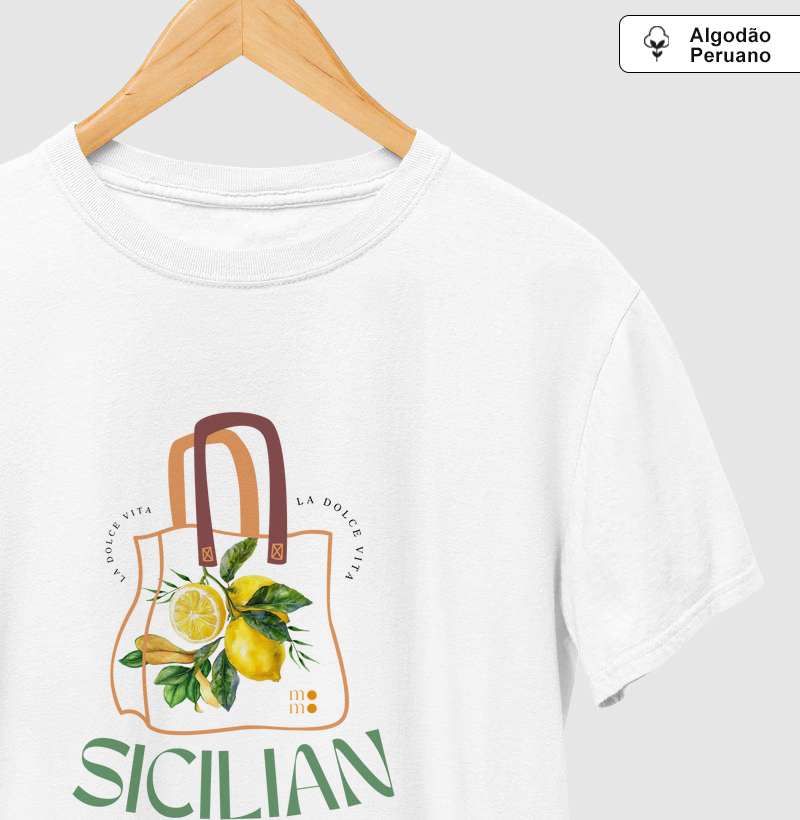Sicilian La Dolce Vita Algodão Peruano