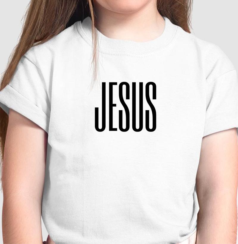 Jesus: Camiseta Infantil - Fé e Simplicidade