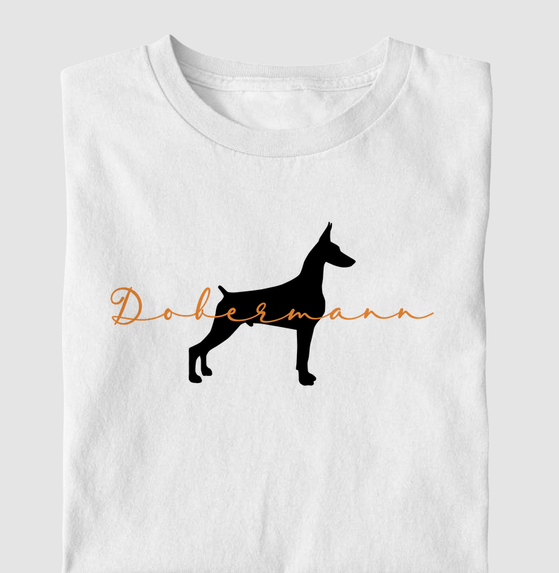 Dobermann Silhueta Laranja