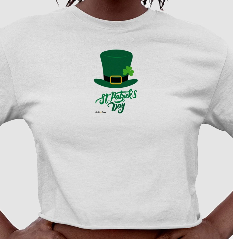 Camiseta Cropped St. Patrick Chapéu