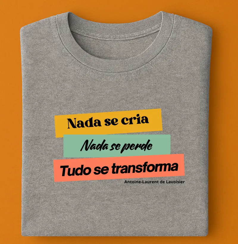 Nada se crie, tudo se transforma - Lavoisier