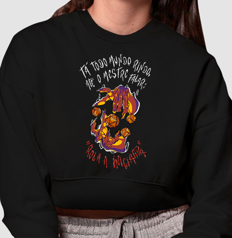 ROLA INICIATIVA MOLETOM CROPPED