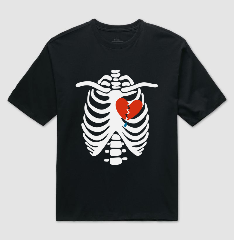 Caveira Broken Heart