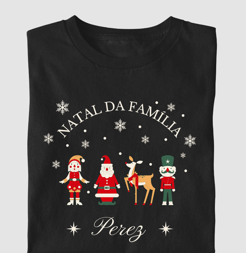 Camiseta Ugly Sweater Natal - Família Perez