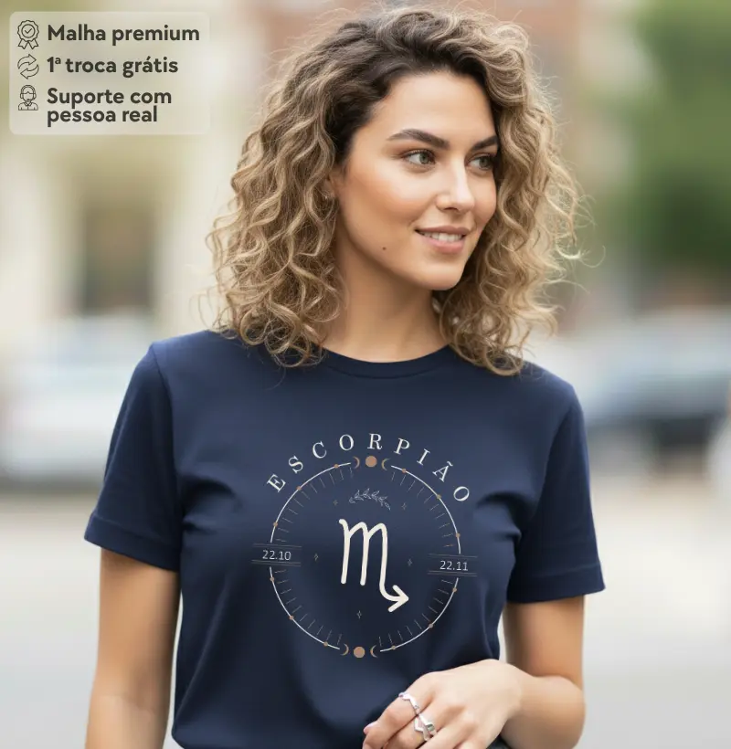 Camiseta Zodíaco Escorpião