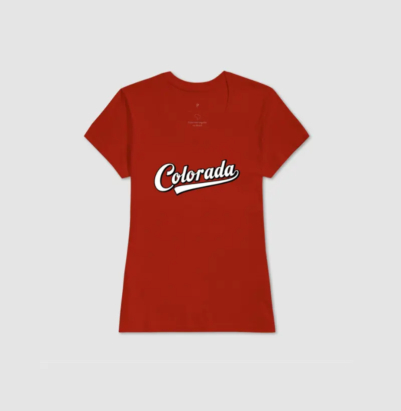 Camiseta Feminina - Colorada