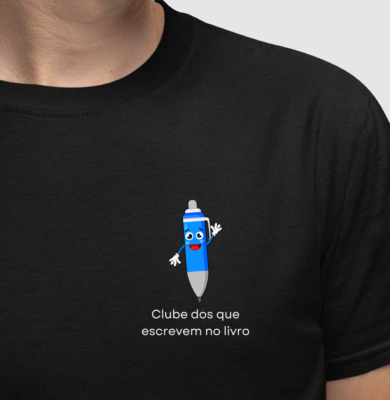 Camiseta | Clube dos que escrevem no livro
