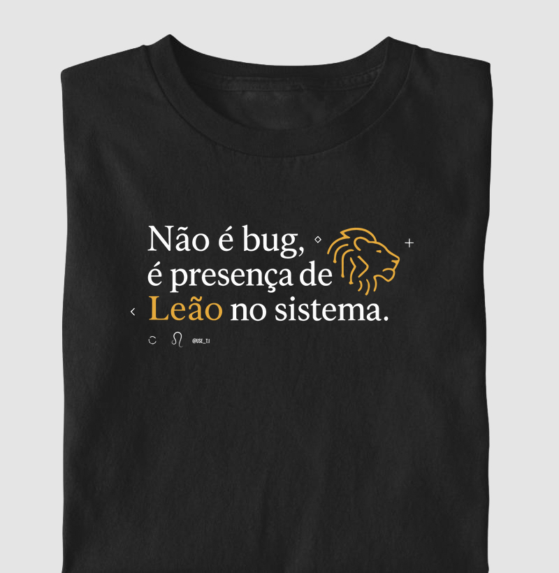 "Leão — Não é bug, é presença de leão no sistema" T.I