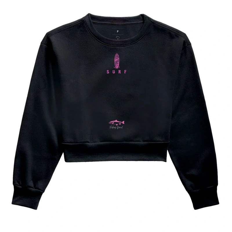 MOLETOM CROPPED SURF PINK
