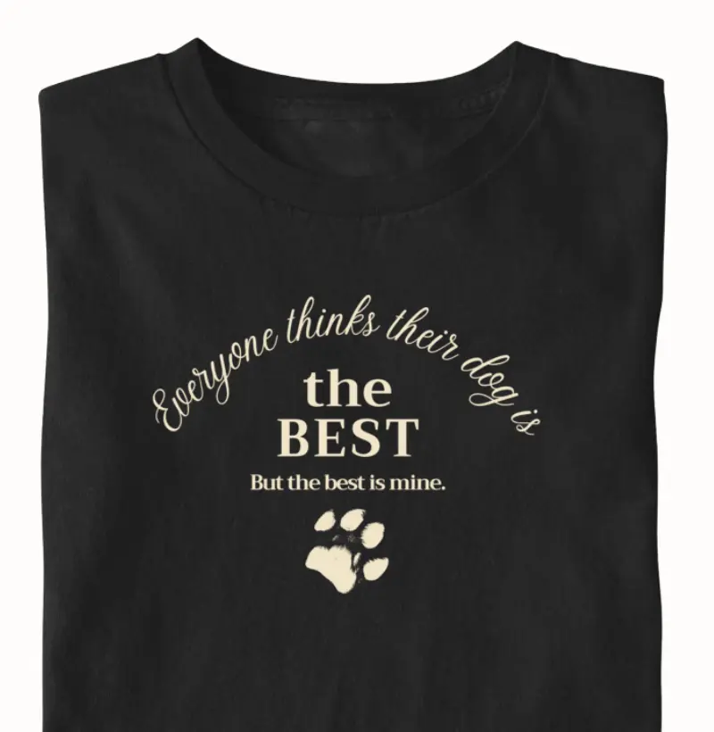 The best dog - unissex, tons escuros