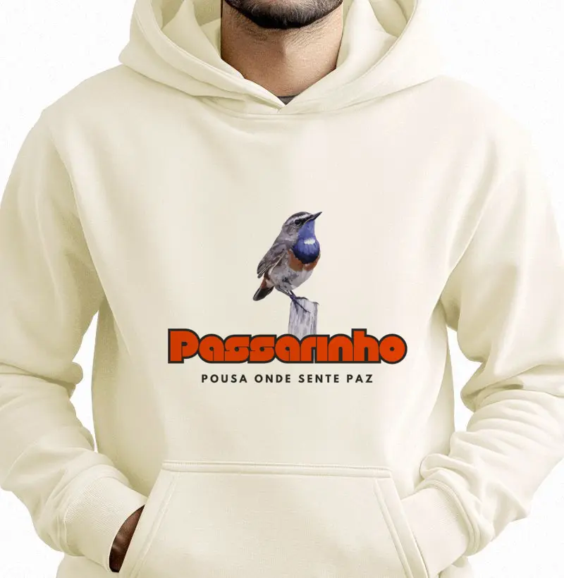Passarinho pousa onde sente paz 