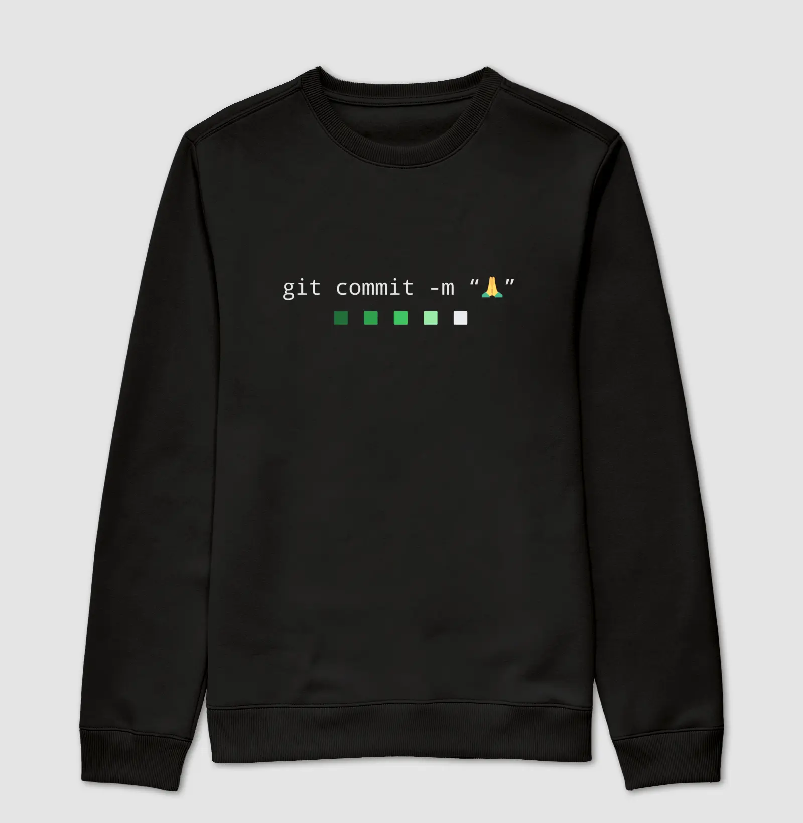 Suéter Moletom Prece Git Commit