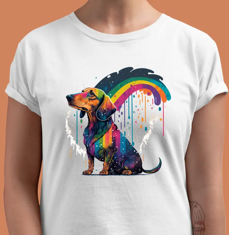 Rainbow Dachshund 