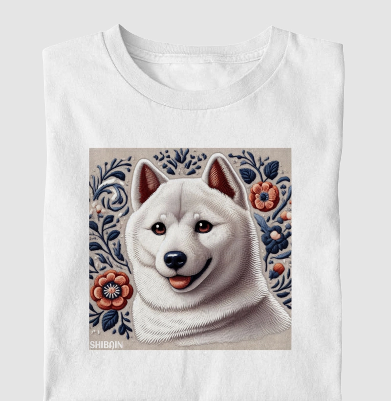 Shiba Branco Flores