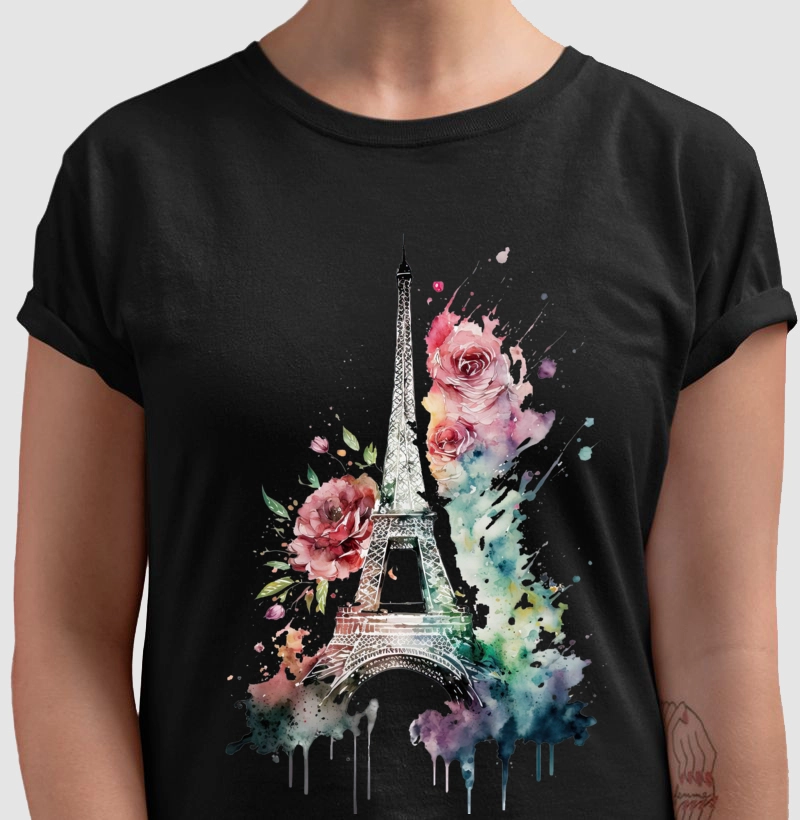 Torre Eiffel aquarela 