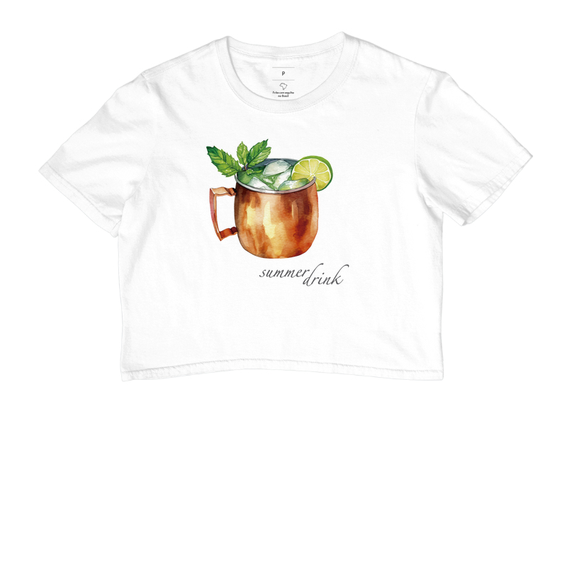 Cropped Mint Drink