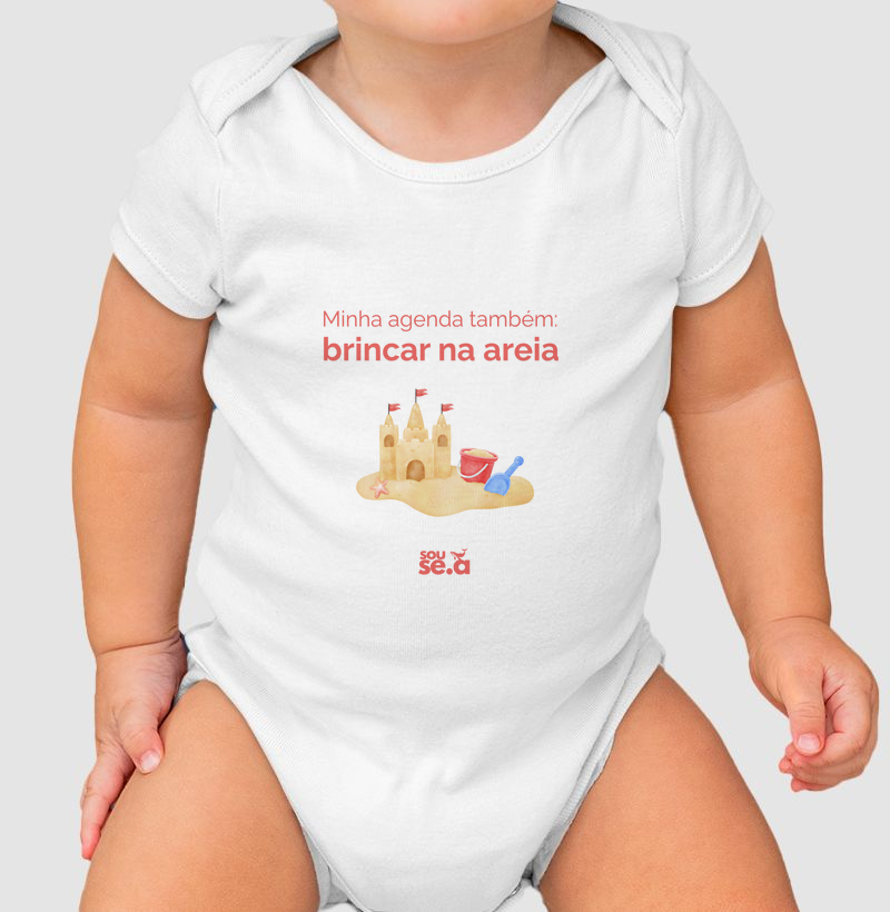 Minha agenda também brincar na areia