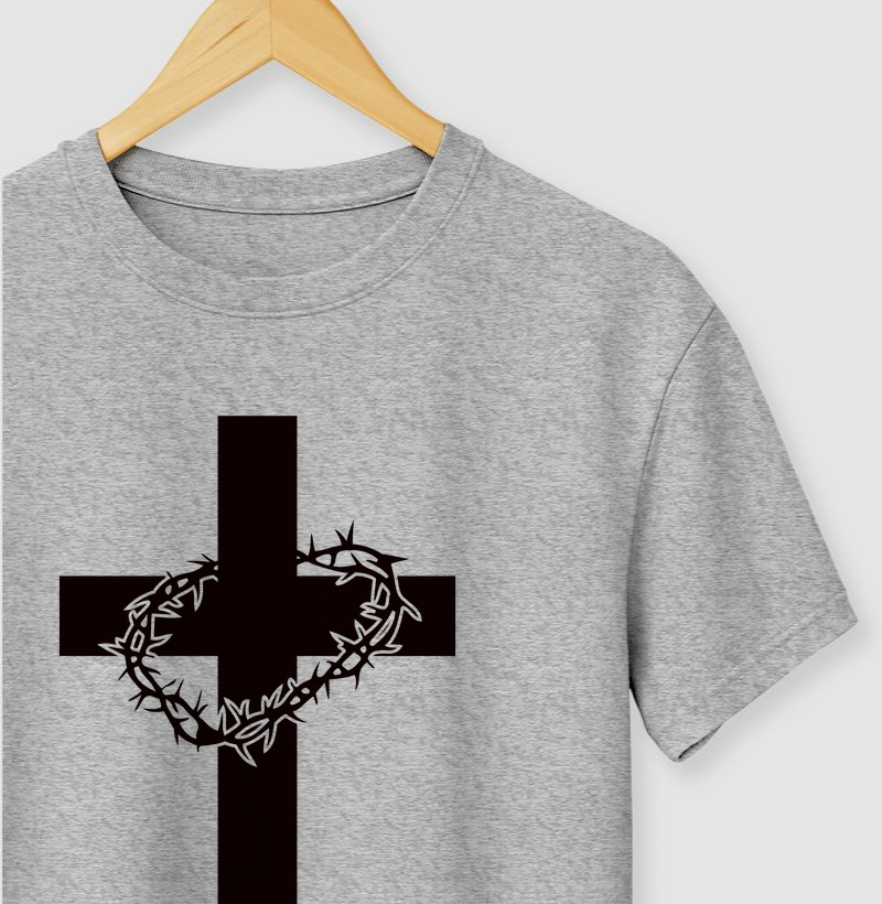 Cruz com coroa - Minimalista