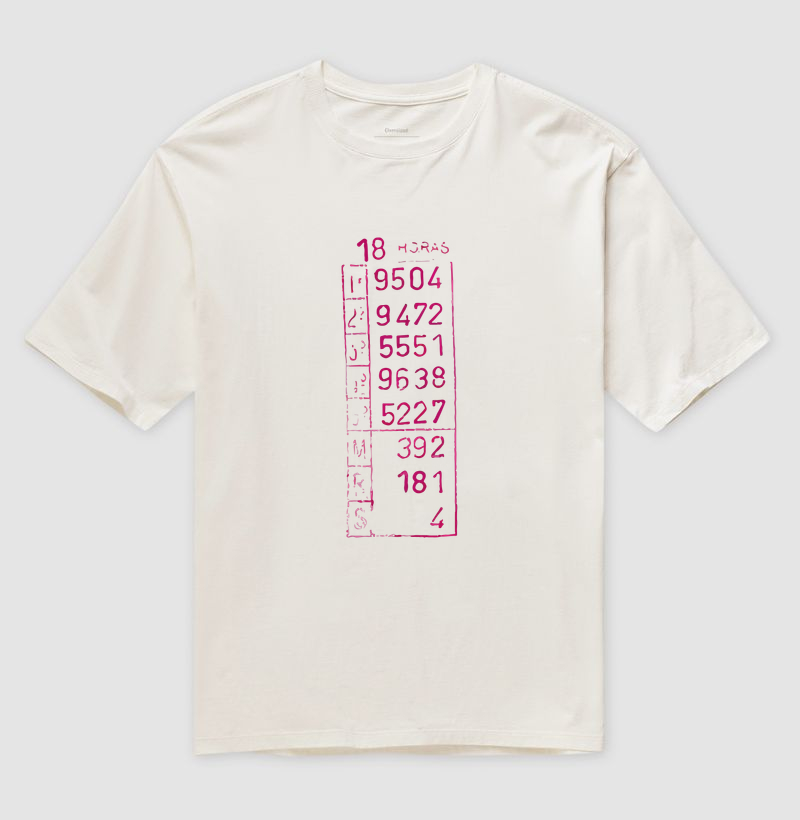 Oversized - Talão do jogo do bicho - Grande