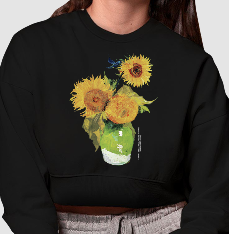 Vase With Three Sunflowers (1888) - Van Gogh