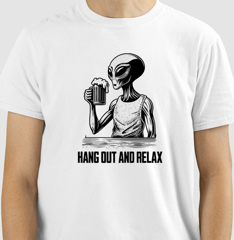 Relax com Estilo: Camiseta - Design Alienígena Único