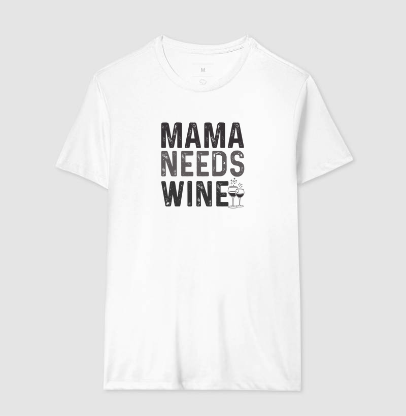 Moletom Cropped Mama Needs Wine 