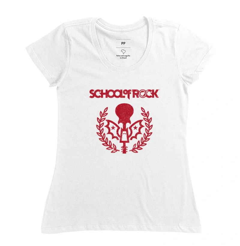 SCHOOL OF ROCK SÍMBOLO VERMELHO FEMININA