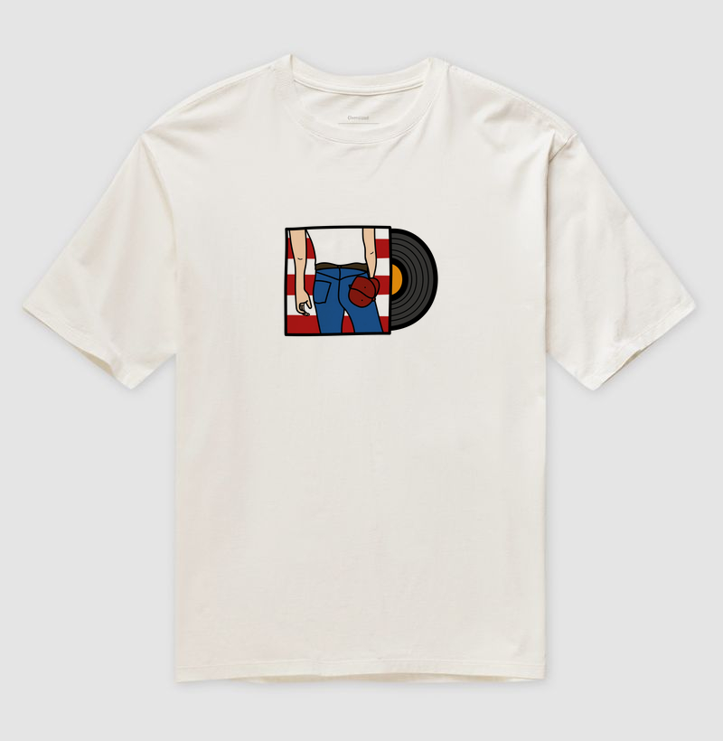 Camiseta Oversized Inspiração Bruce Springsteen
