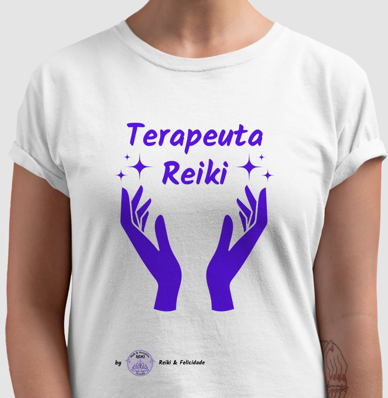 Terapeuta Reiki - mãos violeta