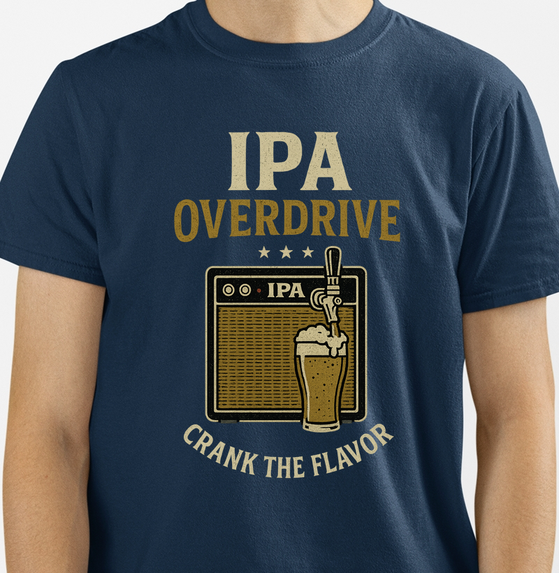 Camiseta IPA Overdrive – Crank the Flavor