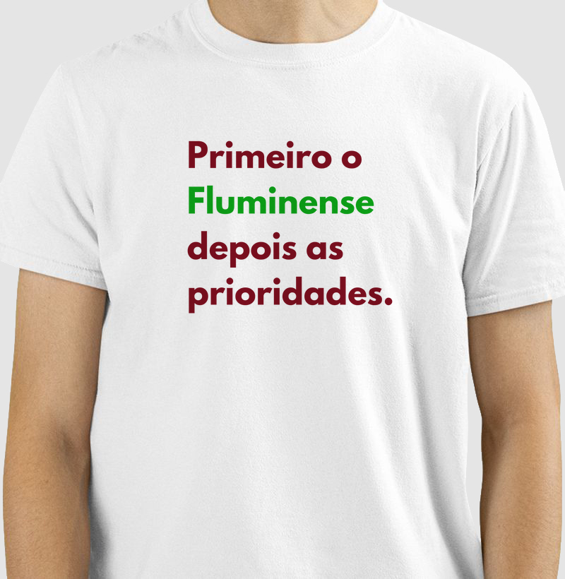 Camiseta Fluzão é prioridade
