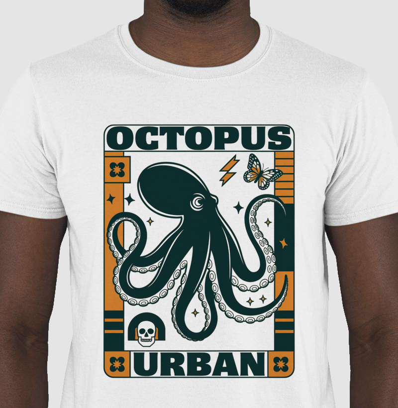 Camiseta "Octopus Urban" - O Rei da Selva de Pedra