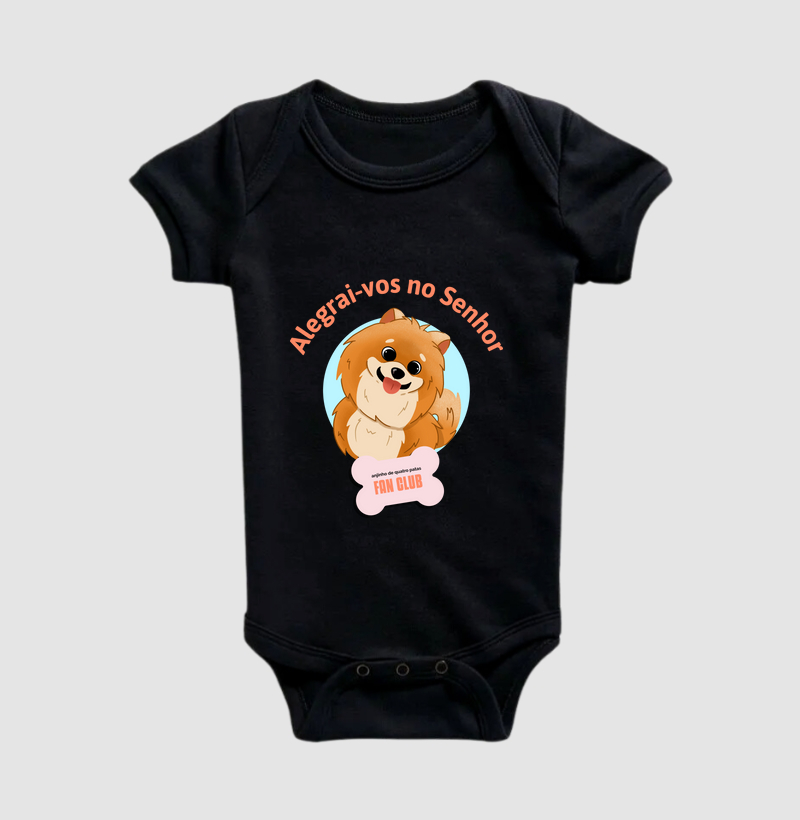 Body Infantil Infantil Alegrai-vos no Senhor