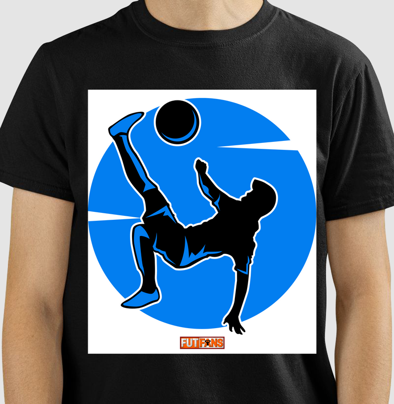 A Beleza do Gol Impossível: Camiseta com Estampa Abstrata de Bicicleta