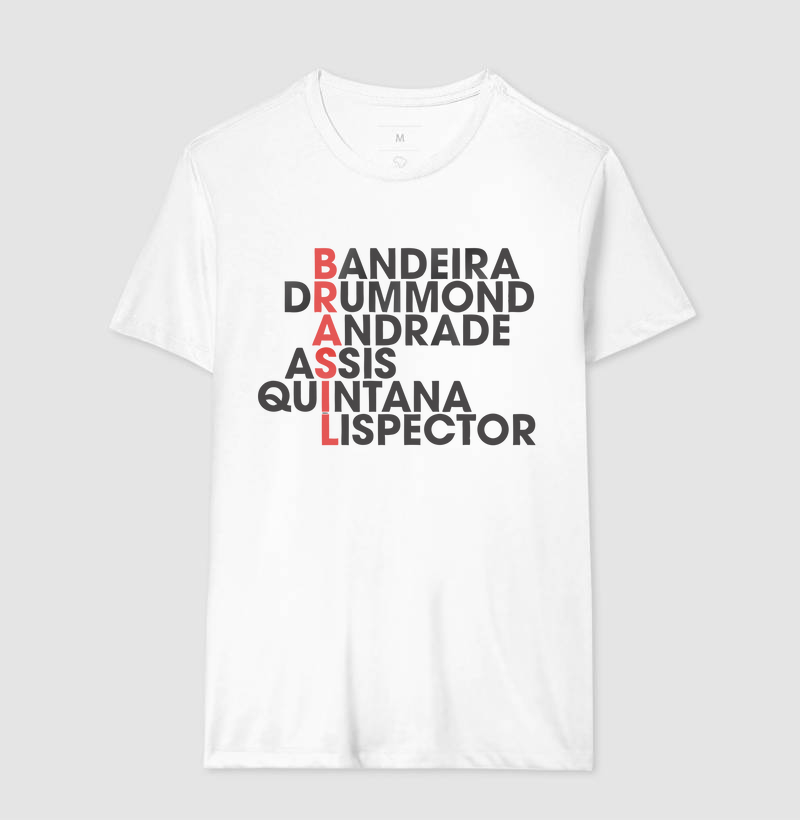 Camiseta Autores Brasileiros